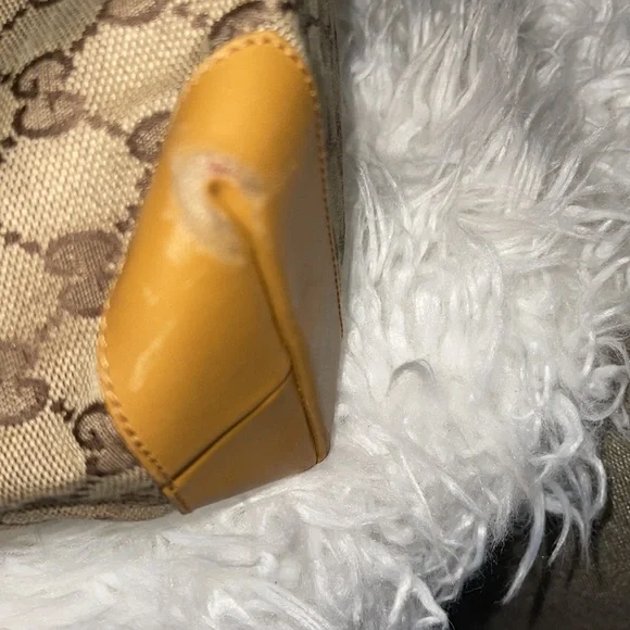 GUCCI GG Canvas Sherry Line Tote Bag Beige Red GUC - Picture 9 of 15